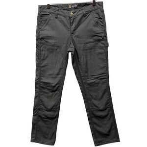 Carhartt Women's Double Knee Utility Pants Gray Size 10 Short Slim Fit Outdoors